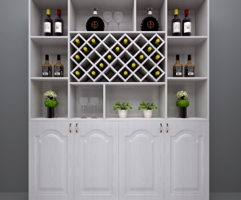 Nordic Style Wine Cabinet-ID:884025289