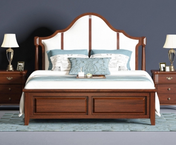 American Style Double Bed-ID:797007494