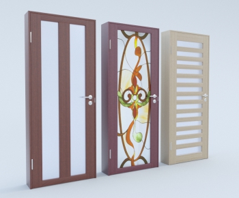 Modern Solid Wood Door-ID:675825997