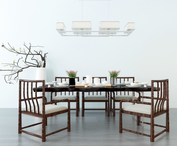 New Chinese Style Dining Table And Chairs-ID:208988124