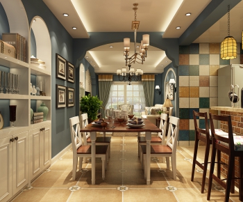 American Style Dining Room-ID:309765753