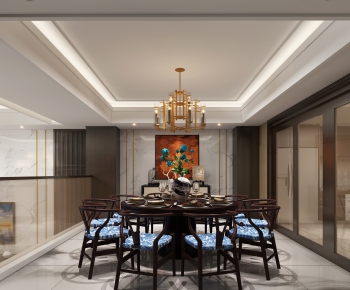 New Chinese Style Dining Room-ID:790043413