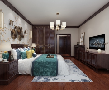 New Chinese Style Bedroom-ID:188813432