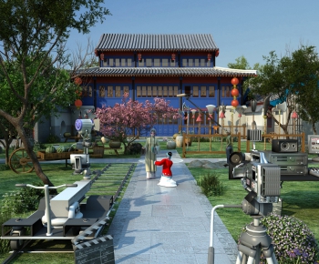 New Chinese Style Courtyard/landscape-ID:316296951