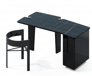 Simple European Style Computer Desk And Chair-ID:608943517