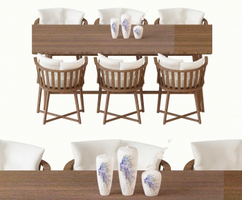 New Chinese Style Dining Table And Chairs-ID:192773951