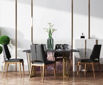 Modern Dining Table And Chairs-ID:642092439