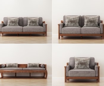 New Chinese Style A Sofa For Two-ID:462117852