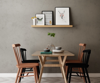 Nordic Style Dining Table And Chairs-ID:601533874