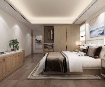 New Chinese Style Bedroom-ID:709719347