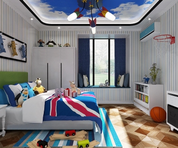Mediterranean Style Children's Room-ID:420426246