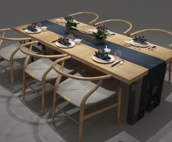 New Chinese Style Dining Table And Chairs-ID:116698857