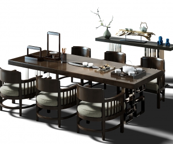 New Chinese Style Dining Table And Chairs-ID:554757355