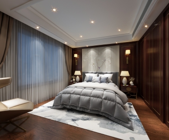 New Chinese Style Bedroom-ID:621270329