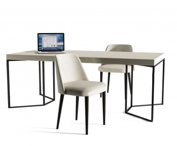 Modern Computer Desk And Chair-ID:372964574