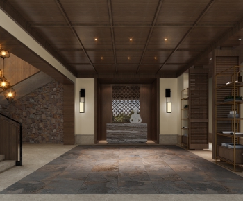 New Chinese Style Reception Area-ID:466985695