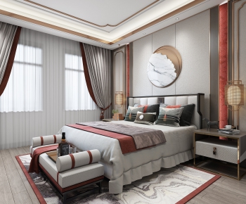 New Chinese Style Bedroom-ID:141558998