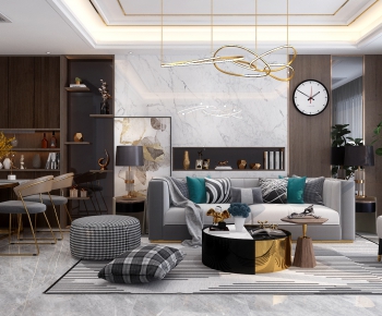 Modern A Living Room-ID:165599518