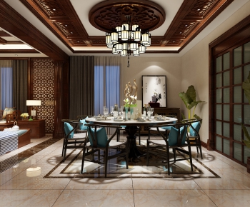 New Chinese Style Dining Room-ID:921316841