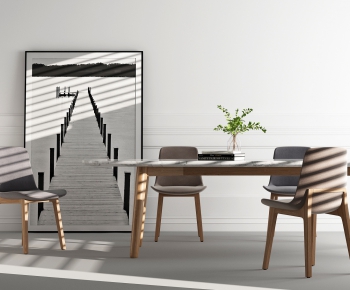 Nordic Style Dining Table And Chairs-ID:747029188