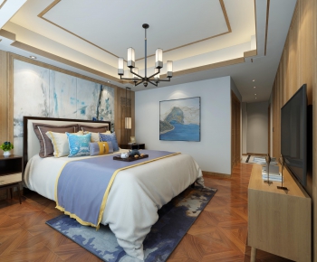 New Chinese Style Bedroom-ID:160337695