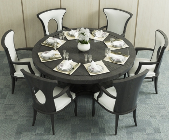 Modern Dining Table And Chairs-ID:646255863