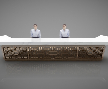 New Chinese Style Reception Desk-ID:295244879