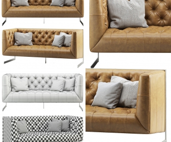 Modern Three-seat Sofa-ID:773630343