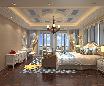 Simple European Style Bedroom-ID:658606977