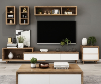 Nordic Style TV Cabinet-ID:695847195