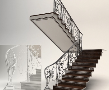 Modern Stair Balustrade/elevator-ID:550654338