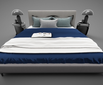 Modern Double Bed-ID:920376734