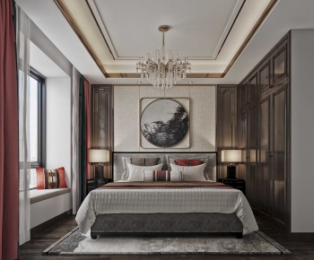 New Chinese Style Bedroom-ID:718217651