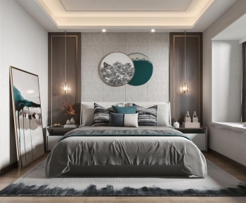 New Chinese Style Bedroom-ID:484342949