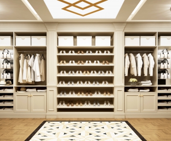 Simple European Style Clothes Storage Area-ID:505259491