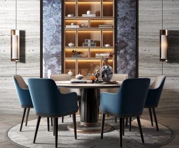 New Chinese Style Dining Table And Chairs-ID:434124952