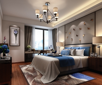 New Chinese Style Bedroom-ID:735233171