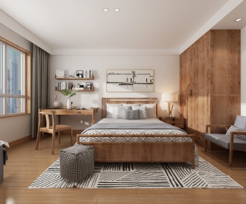 New Chinese Style Bedroom-ID:673980963