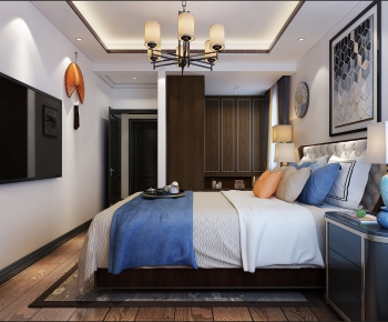 New Chinese Style Bedroom-ID:789195191