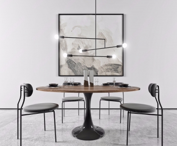 Modern Dining Table And Chairs-ID:398071914