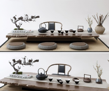 New Chinese Style Tea Tables And Chairs-ID:567575435