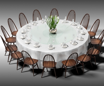 Modern Dining Table And Chairs-ID:694064226