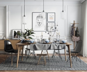 Nordic Style Dining Room-ID:799523766
