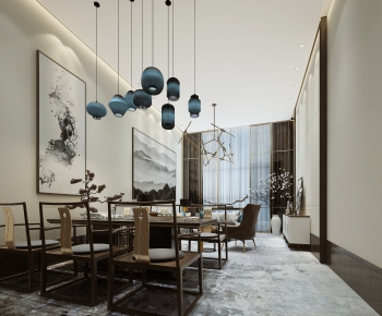 New Chinese Style Dining Room-ID:603597348