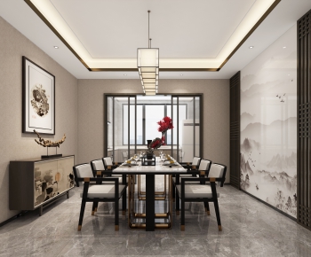 New Chinese Style Dining Room-ID:513228874