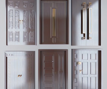 European Style Solid Wood Door-ID:797391213