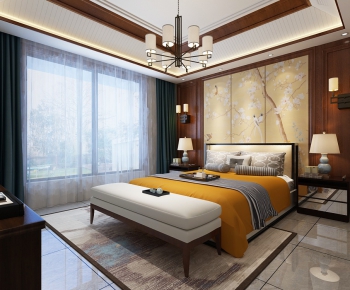 New Chinese Style Bedroom-ID:201037757