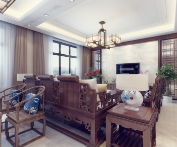 Chinese Style A Living Room-ID:575463986