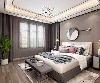 New Chinese Style Bedroom-ID:337401292