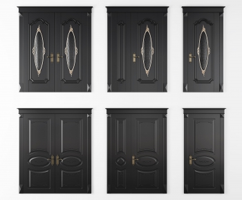 Simple European Style Solid Wood Door-ID:111666454